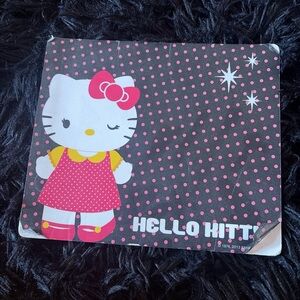 Hello Kitty Black & Pink Polka Dot Desk Mat